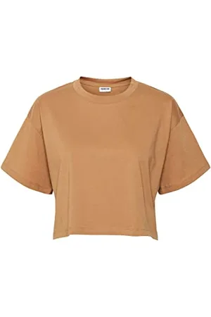 Noisy May Damen Nmalena S/S O-neck Semicrop Top Fwd Noos T Shirt, , S EU