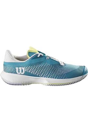 Wilson Damen KAOS Swift 1.5 Sneaker, Algiers Blue/White/Sunny Lime, 42 EU