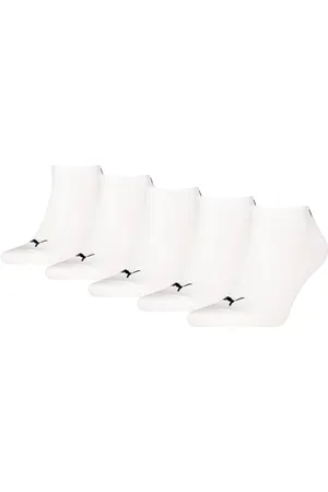 PUMA Unisex Plain Sneaker, White-New, 47/49 (5er Pack)