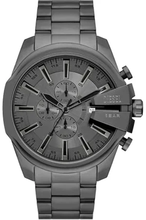 Diesel Herren Analog Quarz Uhr mit Edelstahl Armband DZ4676
