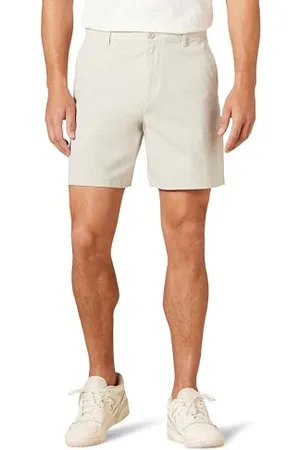 Amazon Herren 18 cm Lange Chinohose aus Komfort-Stretch mit klassischer Passform, , 34W