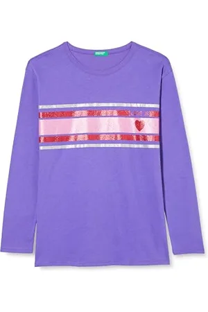 Benetton Mädchen M/L 3vr5c10e9 T-Shirt, Violett 30F, 3XL