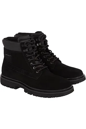 Calvin Klein Herren Eva Mid Laceup Boot Suede Ym0ym00802 Mittelhohe Stiefel Leger, , 45 EU