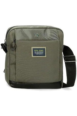 Pepe Jeans Leighton Umhängetaschen und Kulturbeutel, Blau, Schwarz, Polyester, verschiedene Größen, Kaki, Talla única, Tablet-Umhängetasche