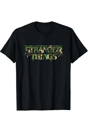 Stranger Things Logo Camo Demogorgon, umgedreht T-Shirt