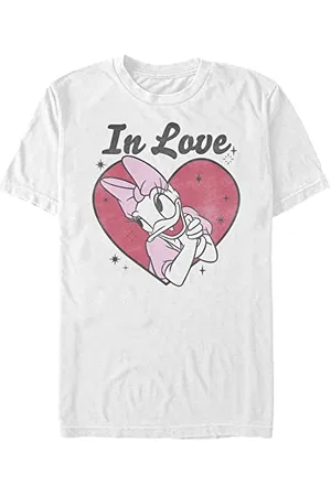 Disney Unisex Mickey Classic in Love Daisy Organic Short Sleeve T-shirt T-Shirt, , M