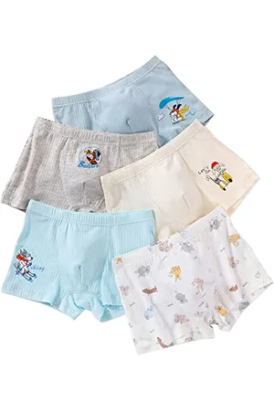 LITTLE HAND Jungen Boxershorts für Babys, Unterwäsche, 5 Stück Boxer Briefs, , 8-9 Jahre