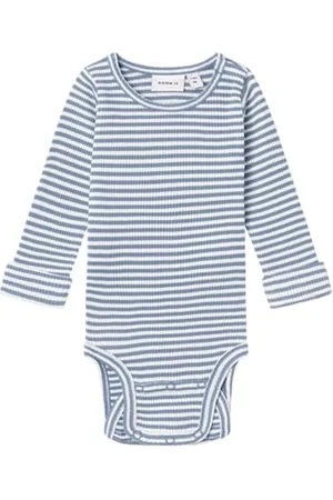 NAME IT Unisex Nbnoribbo Ls Body Langarmbody, , 80