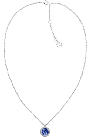 Tommy Hilfiger Jewelry Halskette mit Anhänger für Damen aus Edelstahl mit Einem Sodalith-Stein - 2780655