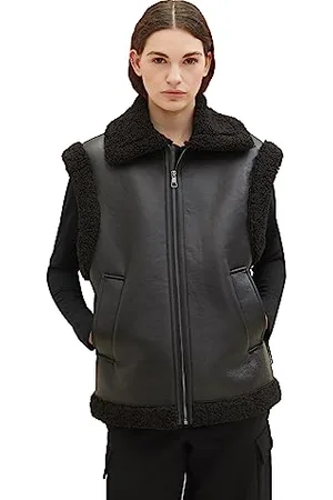 TOM TAILOR Damen Shearling Weste