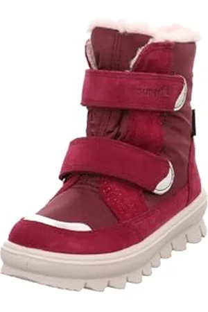 Superfit Mädchen FLAVIA warm gefütterte Gore-Tex Stiefel, ROT/SILBER 5000