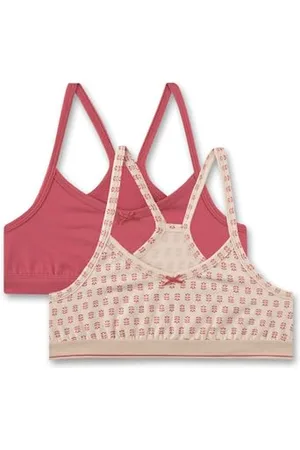 Sanetta Mädchen Bustier Doppelpack rosa Baumwolle Racerback
