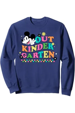 Disney Mickey Mouse "Peace Out Kindergarten" Graduation Sweatshirt