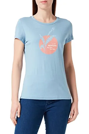 Mustang Damen Style Alexia C Print T-Shirt, , XL