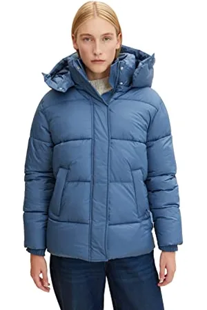 TOM TAILOR Damen Pufferjacke mit Kapuze 1032483, , XS