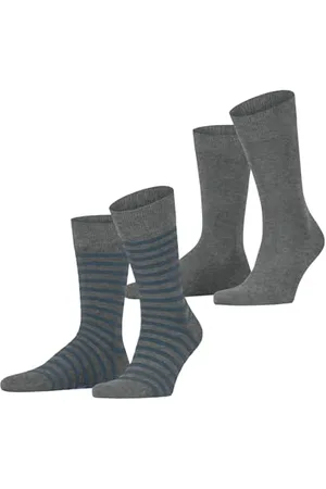 ESPRIT Herren Socken Fine Stripe Multipack M So Baumwolle gemustert 2 Paar, , 39-42