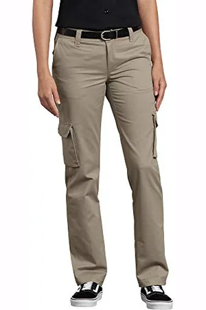 Dickies Damen Relaxed Fit Stretch Cargo Straight Leg Pant Arbeitshose, , 34