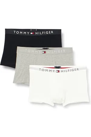 Tommy Hilfiger Herren Boxershorts Trunks Unterwäsche, Mehrfarbig (Grey Htr/White/Desert Sky), XL