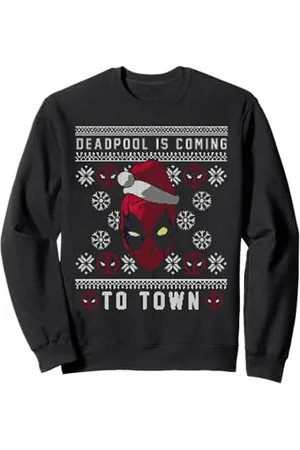 Marvel Deadpool Coming To Town Ugly Christmas Sweatshirt