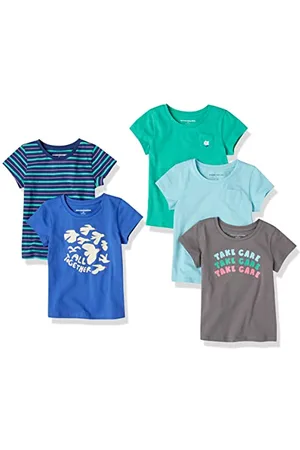 Amazon Mädchen Kurzärmelige T-Shirts, 5er-Pack, , 4 Jahre