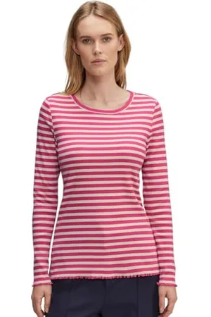 Street one Damen Langarmshirt Gestreift, , 42