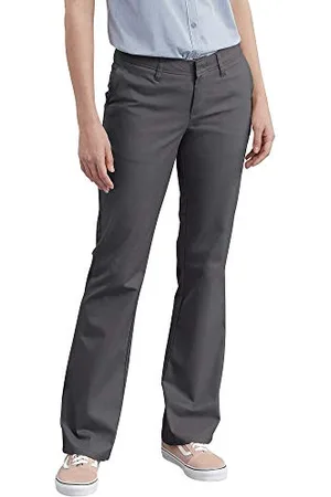 Dickies Damen Flat Front Stretch Twill Pant Slim Fit Bootcut Khakis, , 44 Regulär