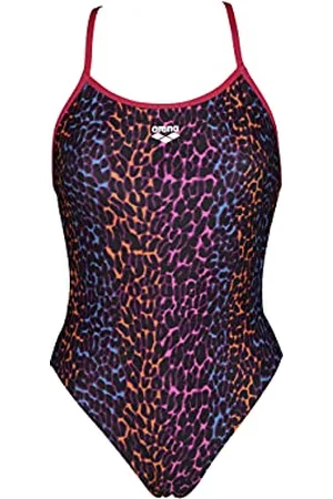 Arena Damen MaxLife Einteiliger Sport Aufdruck Badeanzug, , 36