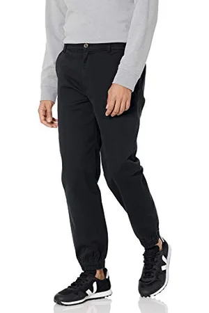 Amazon Herren Chino-Jogginghose Mit Geradem Schnitt, , S