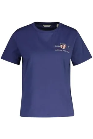 GANT Damen Reg Archive Shield Ss T-Shirt T-Shirt, , L