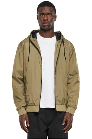 Urban classics Herren Jacke Contrast Windrunner, winddichte Übergangsjacke mit Kapuze, Reißverschluss, Regular Fit, , 5XL