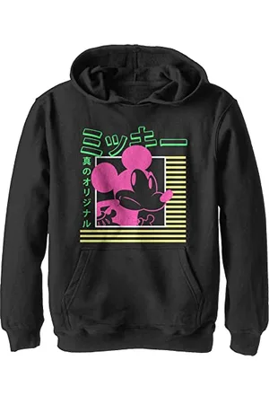 Disney Mickey Classic - Kanji Mickey YTH Hoodie Black 5/6