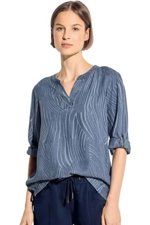 CECIL Damen B344673 Bluse mit Streifen, , Small