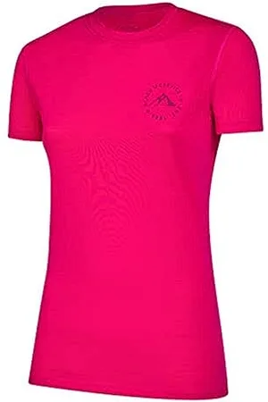 Black Crevice Damen Merino T-Shirt, pink, 44