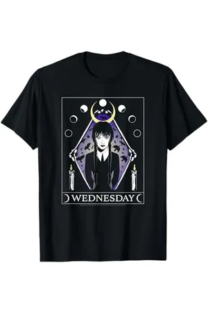 Wednesday Dark Celestial Nevermore Tarot Card T-Shirt