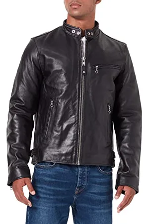 Schott NYC NYC Herren Lederjacke Lc940D, Gr. S, Schwarz - Black