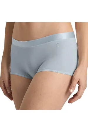 Calida Cate Panty Damen, Regular Cut, Flacher Bund mit Satinblende, aus 100% Supima-Baumwolle