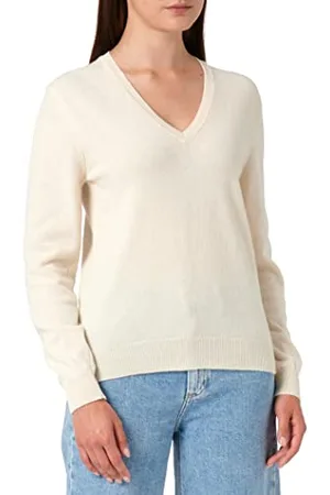 Benetton Damen Trikot V-Ausschnitt M/L 1002D4488 Pullover, , L
