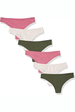 Amazon Damen Mikrofaser-Unterwäsche (Hipster & String, auch in großen Größen erhältlich), 6er-Pack, , 42