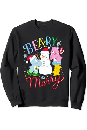 Care Bears Beary Merry With Cheer Bear And Christmas Wishes Sweatshirt