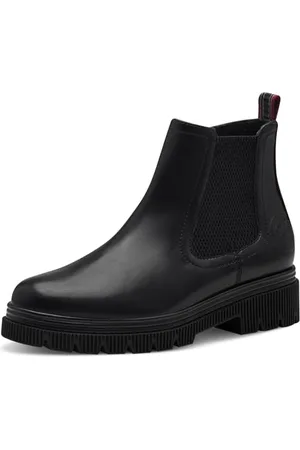 QS by s.Oliver Damen Chelsea Boots mit Reißverschluss Elegant, (Black), 38 EU