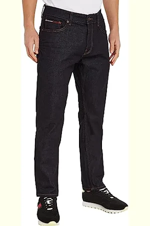 Tommy Hilfiger Herren Jeans Hose Stretch, Schwarz (Rinse), 33W/32L