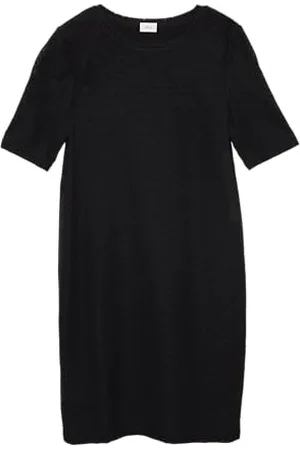 QS by s.Oliver Schmal geschnittenes Kleid aus elastischer Spitze schwarz 134