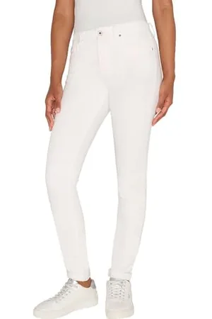 Pepe Jeans Damen Skinny Jeans Hw, Weiß (Denim-D76), 34W / 30L