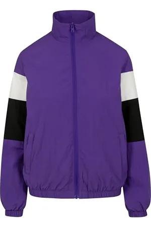 Urban classics Damen Jacke Ladies 3-Tone Crinkle Track Jacket, , X-Small (Herstellergröße: XS)