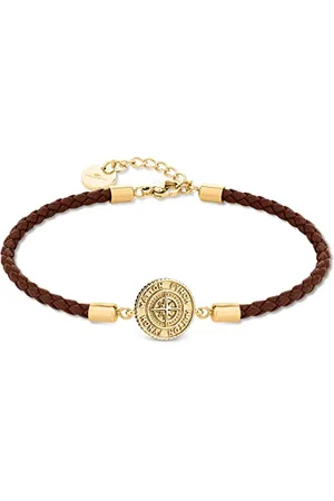 Fynch-Hatton Lederarmband FHJ-0085-B-18 IP gold