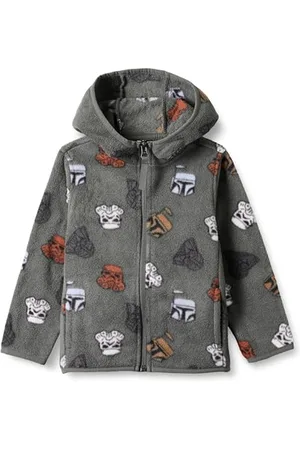 Amazon Disney | Marvel | Star Wars Jungen Polar-Fleecejacke mit durchgehendem Reißverschluss und Kapuze, , 2 Jahre