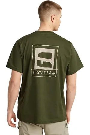 G-Star RAW Herren Handwriting Back Print Loose T-Shirt, ,XS