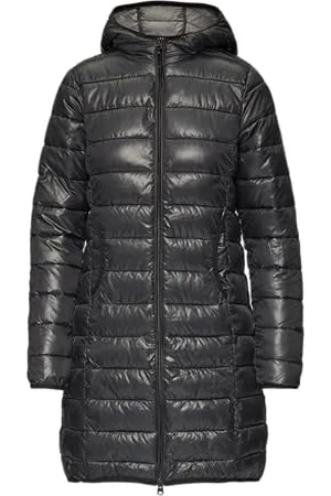 QS by s.Oliver Damen 2154269 Steppmantel mit Kapuze, , XS