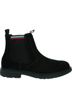 Tommy Hilfiger HILIFGER OUTDOOR SUEDE CHELSEA ( Outdoor-Stiefel Herren, (Black), 40 EU