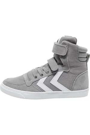 Hummel Unisex Kinder Slimmer Stadil High Jr Hohe Sneaker, Frost Grey, 39 EU